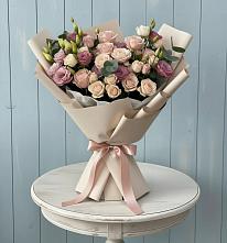Букет цветов из:  Розы и Лизиантусы #REPLACE_PRED# Волгодонске