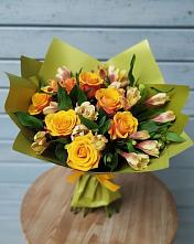 Букет цветов из:  Альстромерии и Розы в Волгодонске