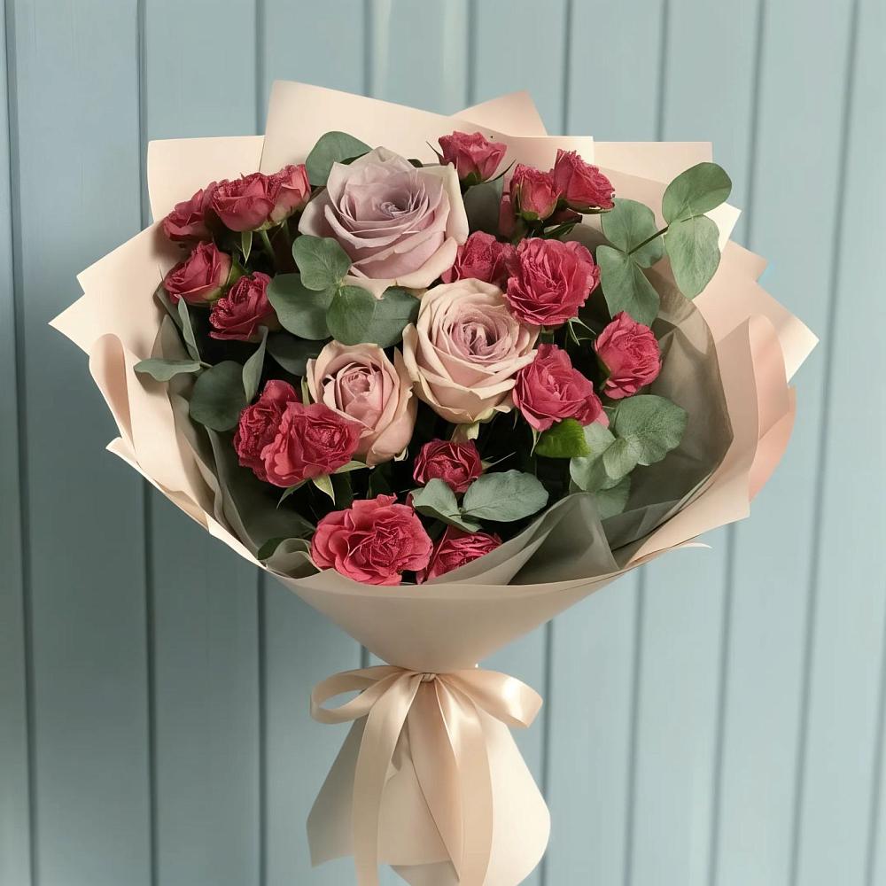 Букет цветов из: Гвоздики и Розы в Волгодонске