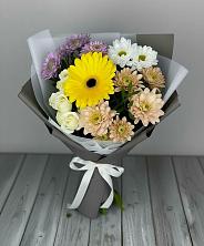 Букет цветов из:  Розы, Герберы и Хризантемы в Волгодонске