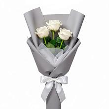 Букет 3 белые розы #REPLACE_PRED# Волгодонске