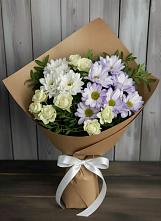Букет цветов из:  Хризантемы и Розы в Волгодонске