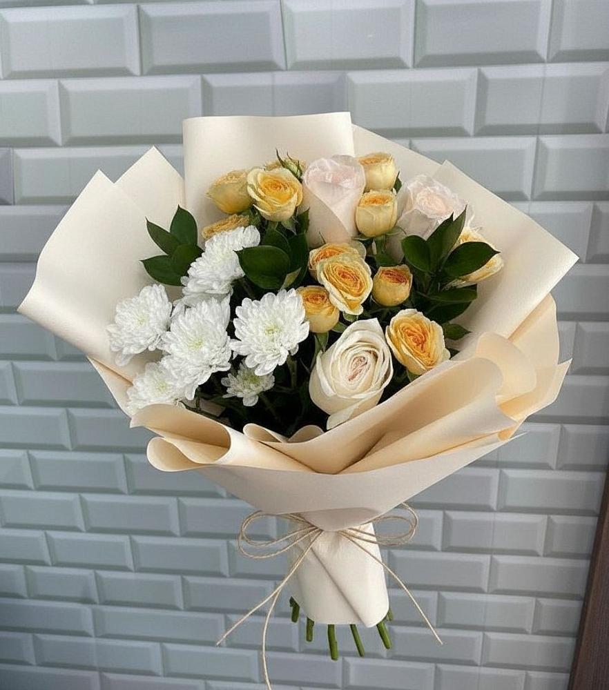 Букет цветов из: Розы и Хризантемы в Волгодонске