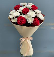 Букет цветов из:  Розы и Хризантемы в Волгодонске