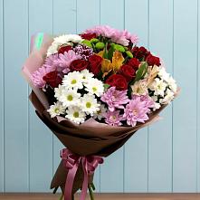 Букет цветов из:  Розы, Хризантемы и Альстромерии #REPLACE_PRED# Волгодонске