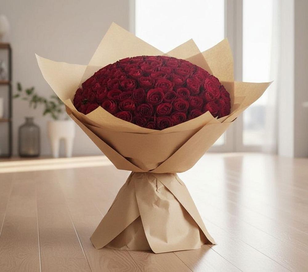 Букет 101 Красная роза в Волгодонске