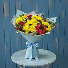 Букет цветов из:  Альстромерии и Хризантемы в Волгодонске