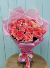Букет 15 Розовых роз Равель в Волгодонске