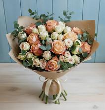 Букет цветов из:  Альстромерии и Розы #REPLACE_PRED# Волгодонске